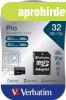 Verbatim 32GB microSDHC Pro Class10 U3 V30 + adapterrel