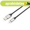 Avax CB301G STEELY USB-A - Type-C 60W 1,5m Cable Black/Grey