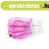  3 r�teg� eg�szs�g�gyi sz�jmaszk, r�zsasz�n, 10 db / csomag 