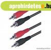 USE A 3-5 Audio RCA k�bel 2 x RCA dug� - 2 x RCA dug�, 3 m, 