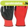 POLYESTER GLOVES COATED WITH LATEX SIZE 10