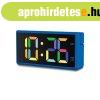 Hama Ibiza Digital Alarm Clock Multi-Colour Display with USB