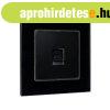 SINGLE LAN SOCKET GLASS FRAME BLACK