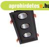 TRIPLE LED MOVABLE SPOT LIGHT 3X30W 230V 4000K FEKETE 92DL82