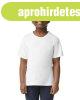 Gildan GIB3000 k�rk�t�tt r�vid ujj� pamut gyerek p�l�, White
