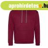 Just Hoods Uniszex kapucnis pul�ver kontrasztos sz�n� kapucn