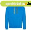 Just Hoods Uniszex kapucnis pul�ver kontrasztos sz�n� kapucn