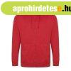 Just Hoods cipz�ros kapucnis f�rfi pul�ver AWJH050, Fire Red