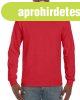Hossz� ujj� klasszikus szab�s� p�l�, Gildan GI2400, Red-M