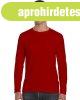 Softstyle hossz� ujj� pamut p�l�, Gildan GI64400, Red-XL