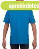 R�vid ujj� Softstyle gyerekp�l�, Gildan GIB64000, Sapphire-X