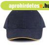 KP011 hat paneles Baseball sapka K-UP, Navy/Yellow-U