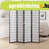 4 paneles t�relv�laszt� parav�n, jap�n st�lusban