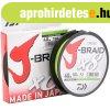 Daiwa J-Braid X8 Braid Chartreuse 150m 0,18mm Fonott Zsin�r 