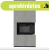 KRATKI FLOKI BOX 8 kW CEMENTO GRIGIO SZ�N� K�LS�, FEKETE BEL