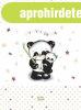 Babastar merev pelenk�z� lap 50*70 cm - b�zs panda �s mam�ja
