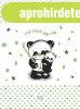 Babastar merev pelenk�z� lap 50*80 cm - z�ld panda �s mam�ja