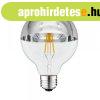 LED g�mb(G95), E27, 7W, ez�st�z�tt �vegb�ra, 2700K, 800LM, 2