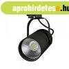 LED reflektor 25W, COB, fekete l�mpatest, belt�ri, feh�r f�n