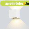 Feh�r fali l�mpa, 230V, 12W,646LM,4000K - IP54