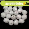 Cseh csiszolt goly� gy�ngy - Chalk White Milky White - 6mm