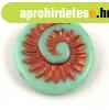 Cseh pr�selt egyedi form�k - Mint Green Copper - fossz�lia -