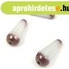 Cseh csiszolt barokk csepp gy�ngy- 20x9mm - Opal White Bronz