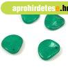 Rose petal gy�ngy - Alabaster Vivid Green - 14x13mm