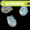 Cseh �veg gy�ngy - hossz�ban f�rt tulip�n alak� - Crystal AB