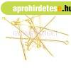 Szerel�p�lca - hurkos - arany sz�n� - 0,7x30mm - 20db
