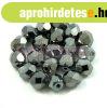 Cseh csiszolt goly� gy�ngy - Hematit - 6mm