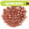 Cseh pr�selt goly� gy�ngy - Alabaster Rose Luster - 2mm