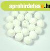 Cseh csiszolt goly� gy�ngy - Chalk White -3mm