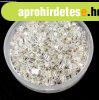 Miyuki kocka gy�ngy - 1 - Silver Lined Crystal - 1.8mm