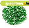 Rulla - cseh 2 lyuk� �veggy�ngy - Green Luster - 3x5mm