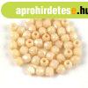 Cseh csiszolt goly� gy�ngy - Chalk White Light Beige - 2mm