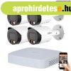 Dahua 4 kltri kamers IP kamerarendszer 8MP sznes jjell