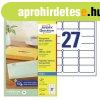 J4721-25 Avery �tl�tsz� c�mz�s c�mke 63,5x29,6 mm