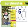 T3006-10 Avery kert�szeti, faiskolai c�mke, f�lia 190� 128x4