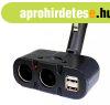 Kettes Szivargy�jt� eloszt� + USB AE-WF033/12-24V / BM033