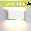 LED FALI L�MPA 2X6W KEREK�TETT 4000K IP65 FEH�R 969LEDW12/WH