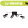 DELIA SPOT 4XE27 FEKETE