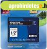 Feliratoz�g�p szalag, 12mm x 8m, BROTHER, fekete-feh�r (TZE-