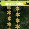 Kar�csonyi girland - h�pehely - 2,7 m - arany