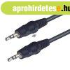 Home A 51-5 audi�k�bel, 3,5mm sztere� dug�, k�t oldal�, 5m