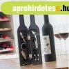 Boros k�szlet borospalack alak� d�szdobozban 