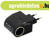 Fali hlzati szivargyjts adapter 230V-12V talakt auts