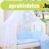 BabyLion Pr�mium baldachin f�gg�ny - Feh�r - K�k masni