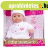 Little Treasure babzs�kos baba feh�r ruh�ban - 38 cm