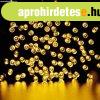 Napelemes 100 LED-es meleg feh�r dekor�ci�s f�nyf�z�r, kerti